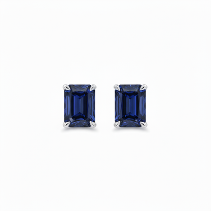 Nexus Grande Stud Earrings – Blue Sapphire