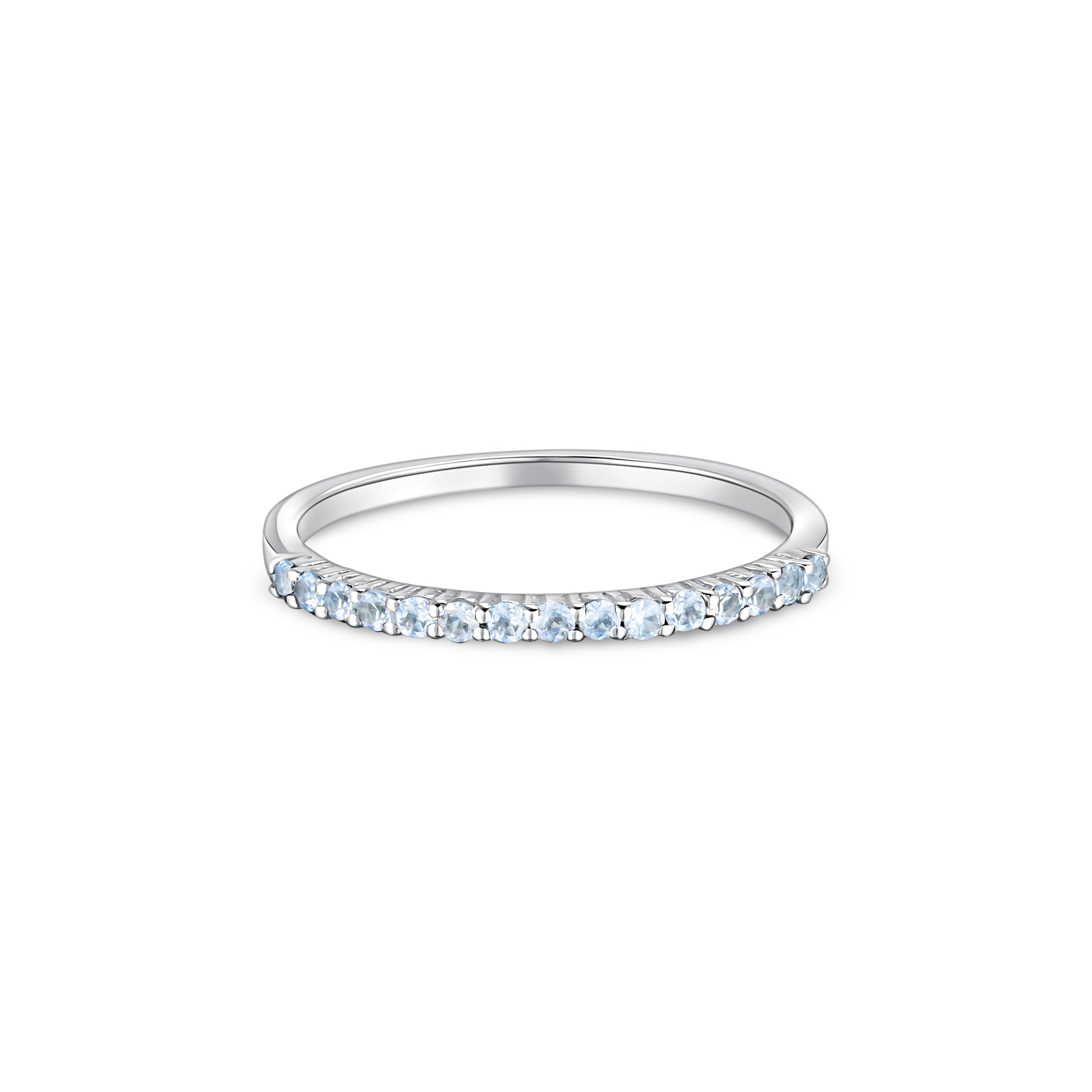 Linea Demi Ring – Light Blue Aquamarine