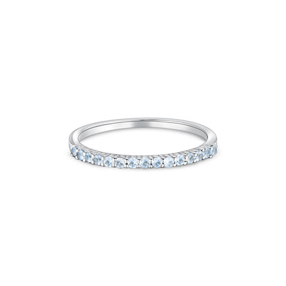 Linea Demi Ring – Light Blue Aquamarine