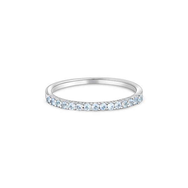 Linea Demi Ring – Light Blue Aquamarine