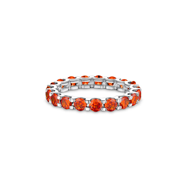 Linea Grande Ring – Orange Padparadscha Sapphire