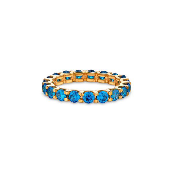 Linea Grande Ring – Teal Blue Spinel