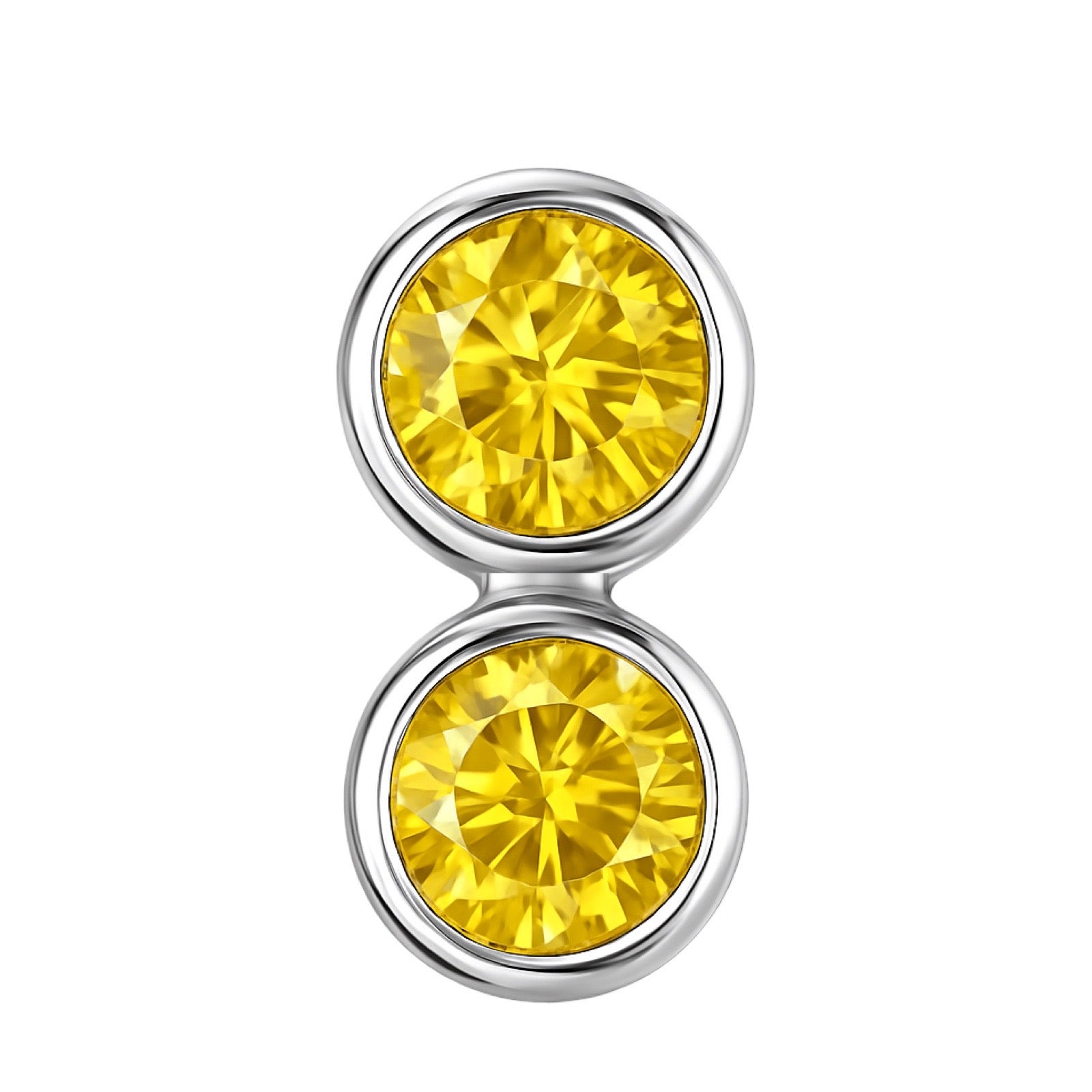 Forma Grande Hoop Earrings – Yellow Sapphire