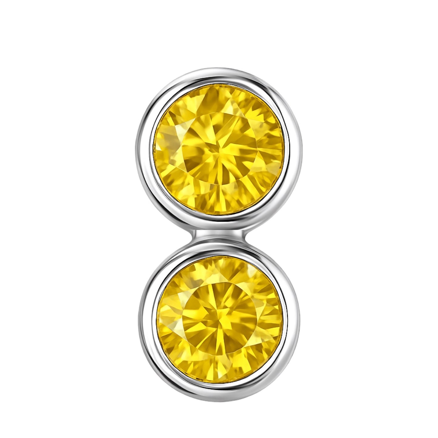 Forma Grande Hoop Earrings – Yellow Sapphire