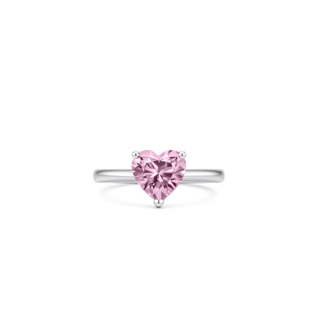 Amore Solitaire Ring – Light Pink Sapphire