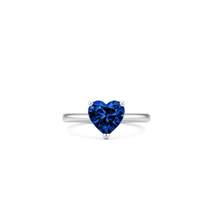 Amore Solitaire Ring – Blue Sapphire