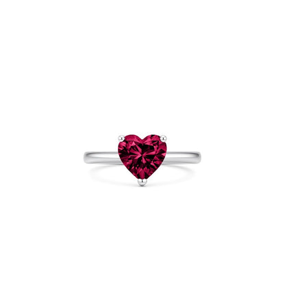 Amore Solitaire Ring – Red Ruby
