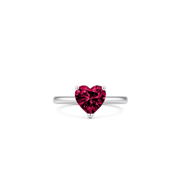 Amore Solitaire Ring – Red Ruby