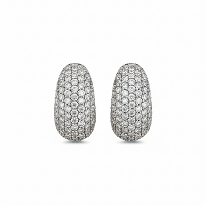 Linea Arch Maxi Earrings – White Diamond