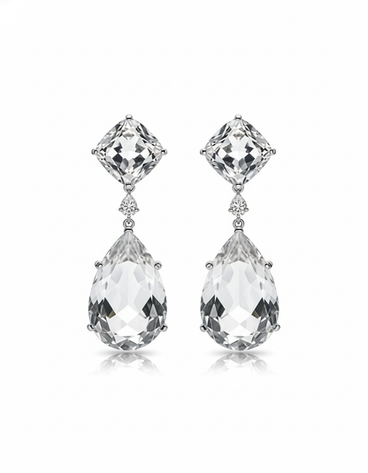 Nova Majestic Earrings – Rock Crystal