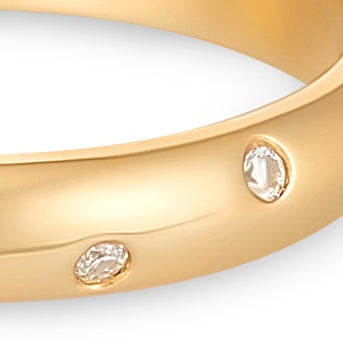 Linea Confetti Band Ring – White Diamond
