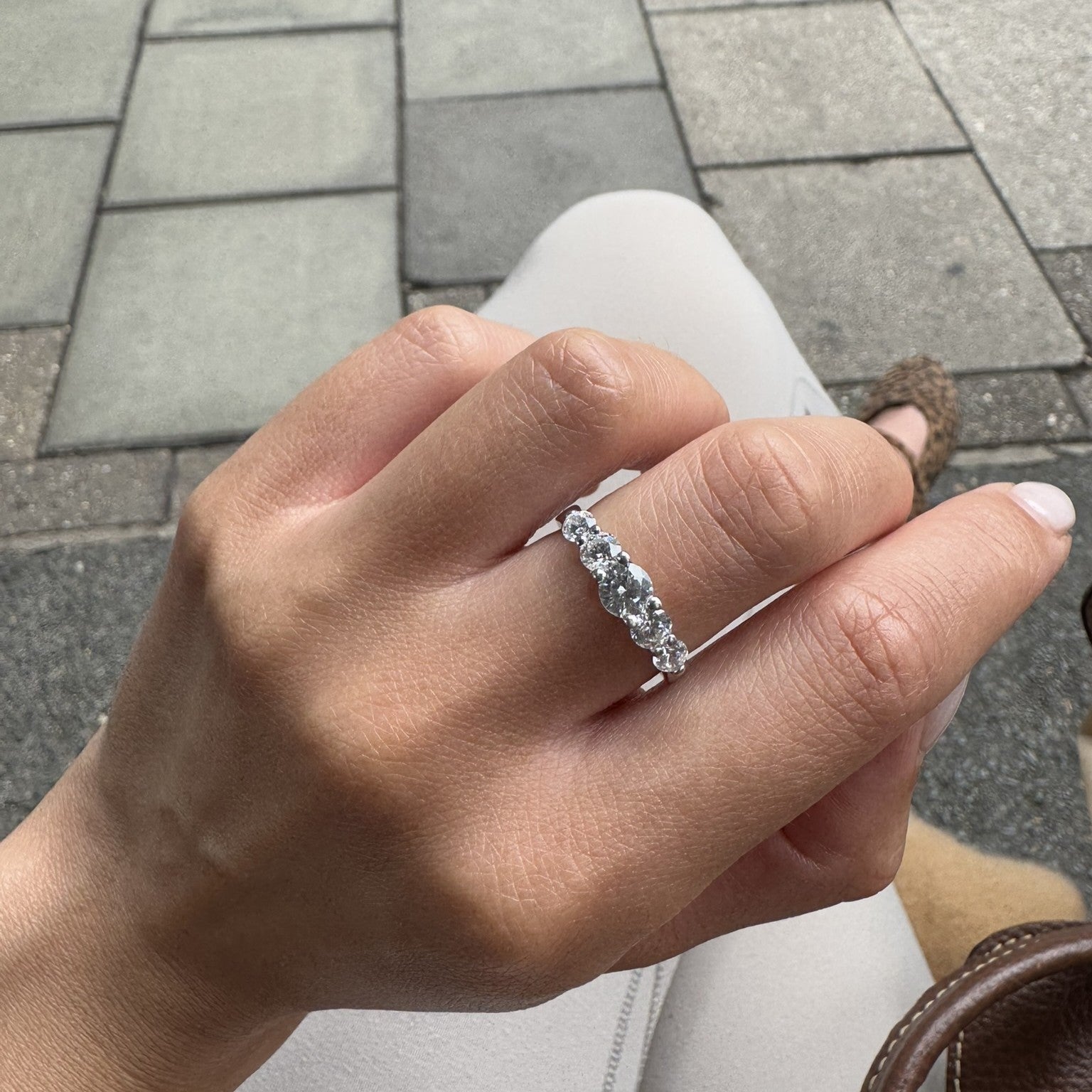 Juno Cinco Ring – Light Blue Aquamarine