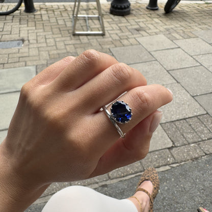 Velara Satellite Ring – Purple Amethyst