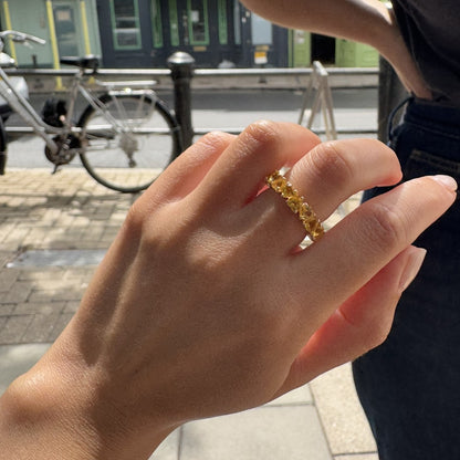 Amore Eternity Ring – Zambian Green Emerald