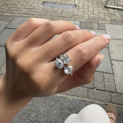 Nova Trio Ring – White Diamond