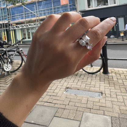 Nova Trio Ring – White Diamond
