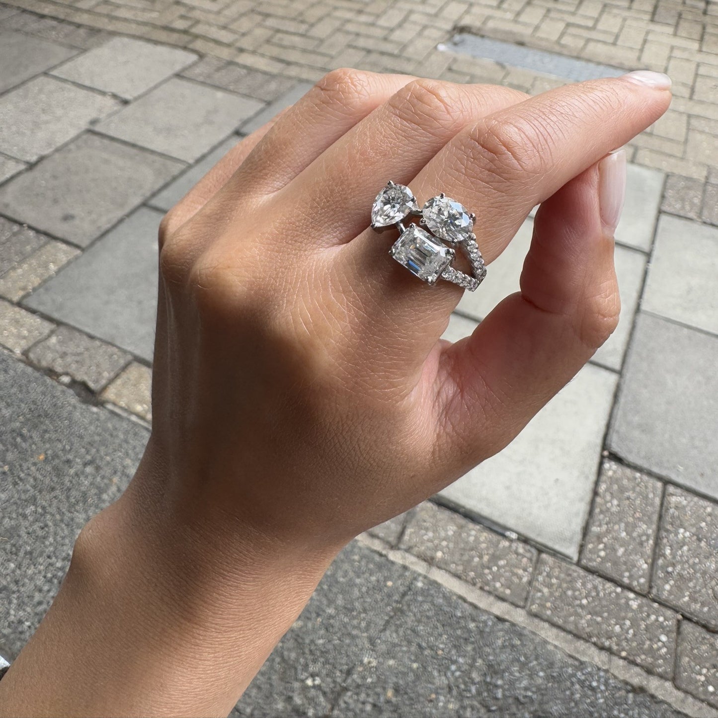 Nova Trio Ring – White Diamond