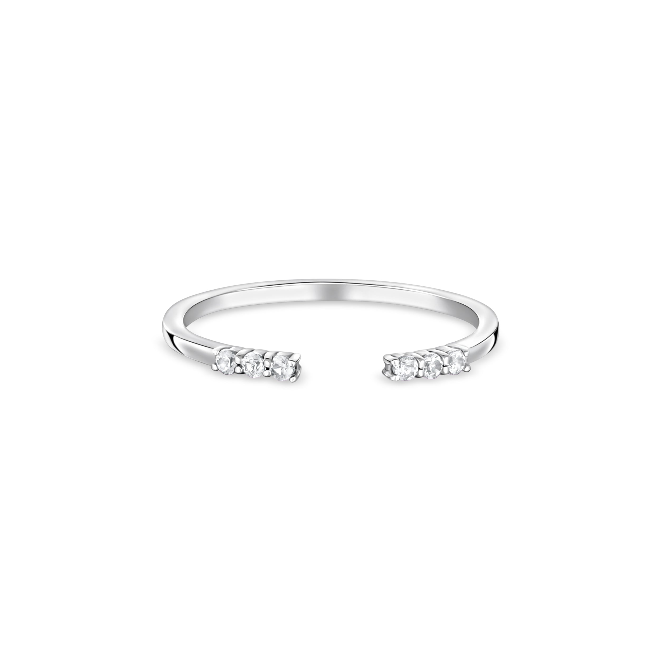 Linea Tres Ring – White Diamond