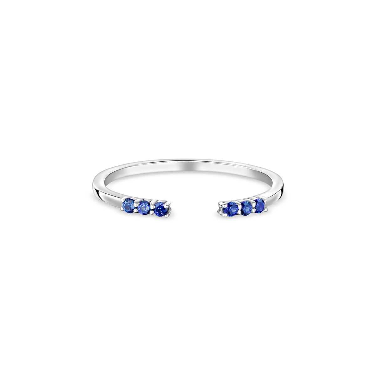 Linea Tres Ring – Blue Sapphire