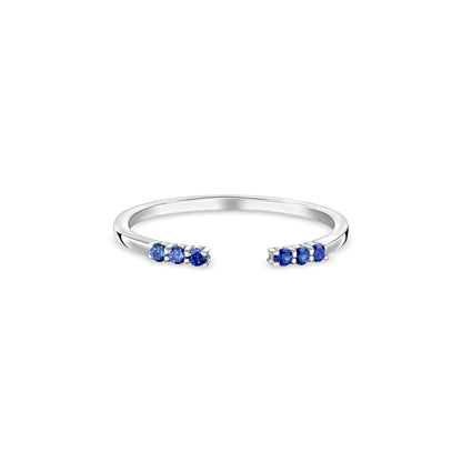 Linea Tres Ring – Blue Sapphire