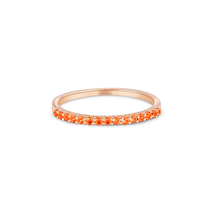 Linea Demi Ring – Orange Padparadscha Sapphire
