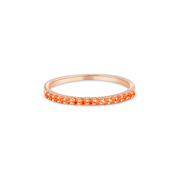 Linea Demi Ring – Orange Padparadscha Sapphire
