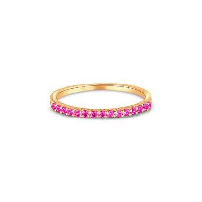 Linea Demi Ring – Red Ruby