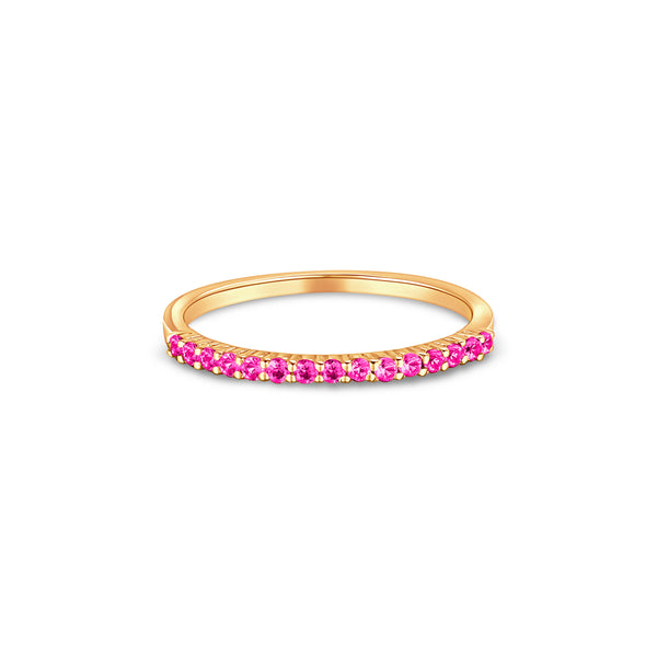 Linea Demi Ring – Red Ruby