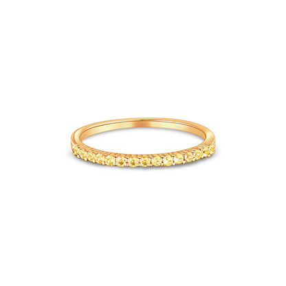 Linea Demi Ring – Yellow Sapphire