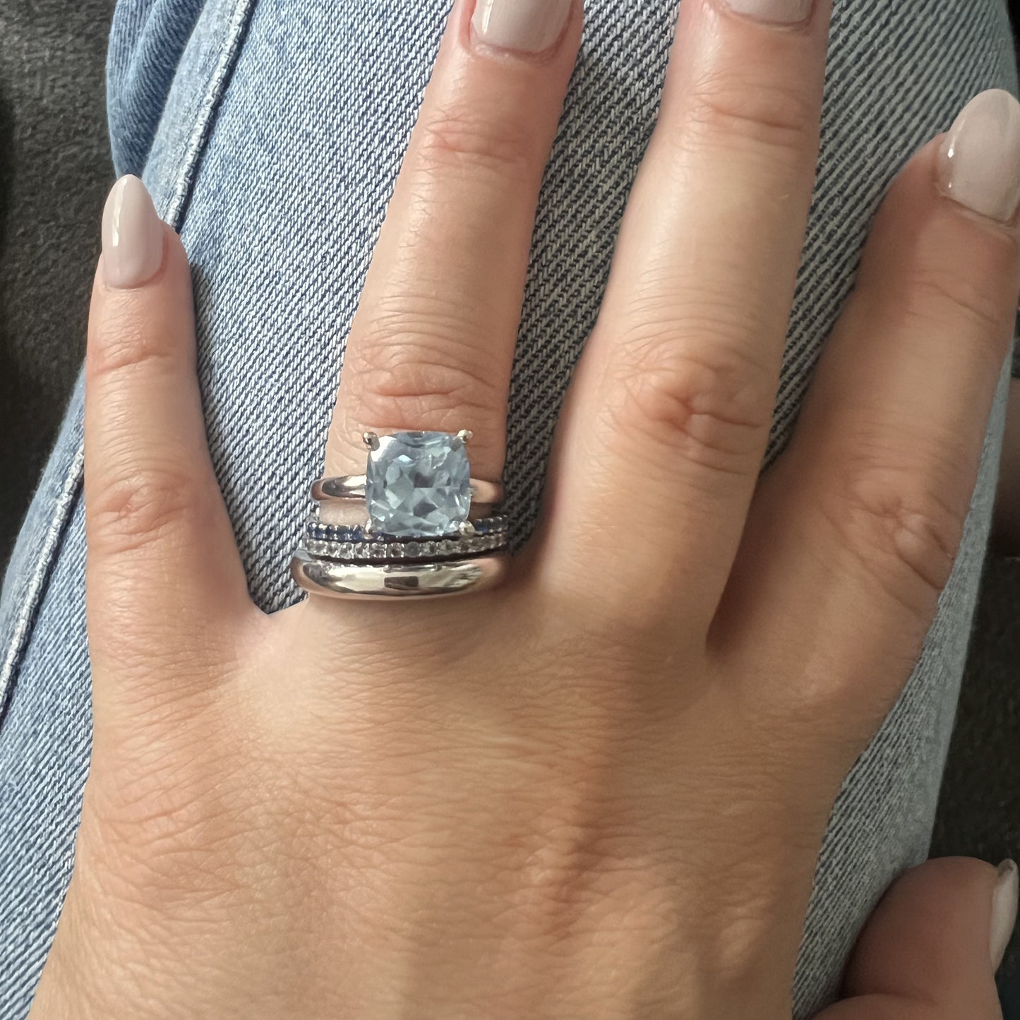 Linea Mini Ring – Blue Sapphire