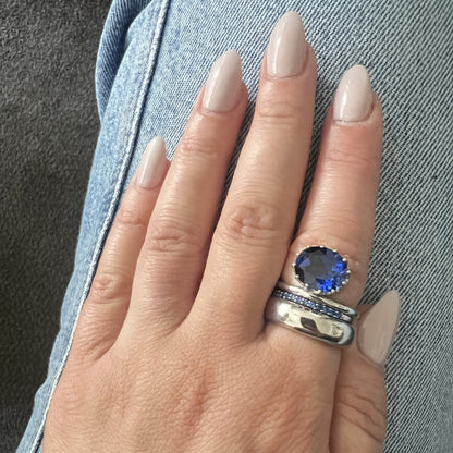 Velara Satellite Ring – Purple Amethyst