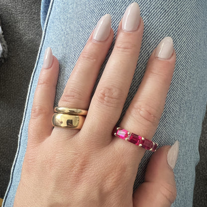 Nexus Tennis Ring – Orange Padparadscha Sapphire