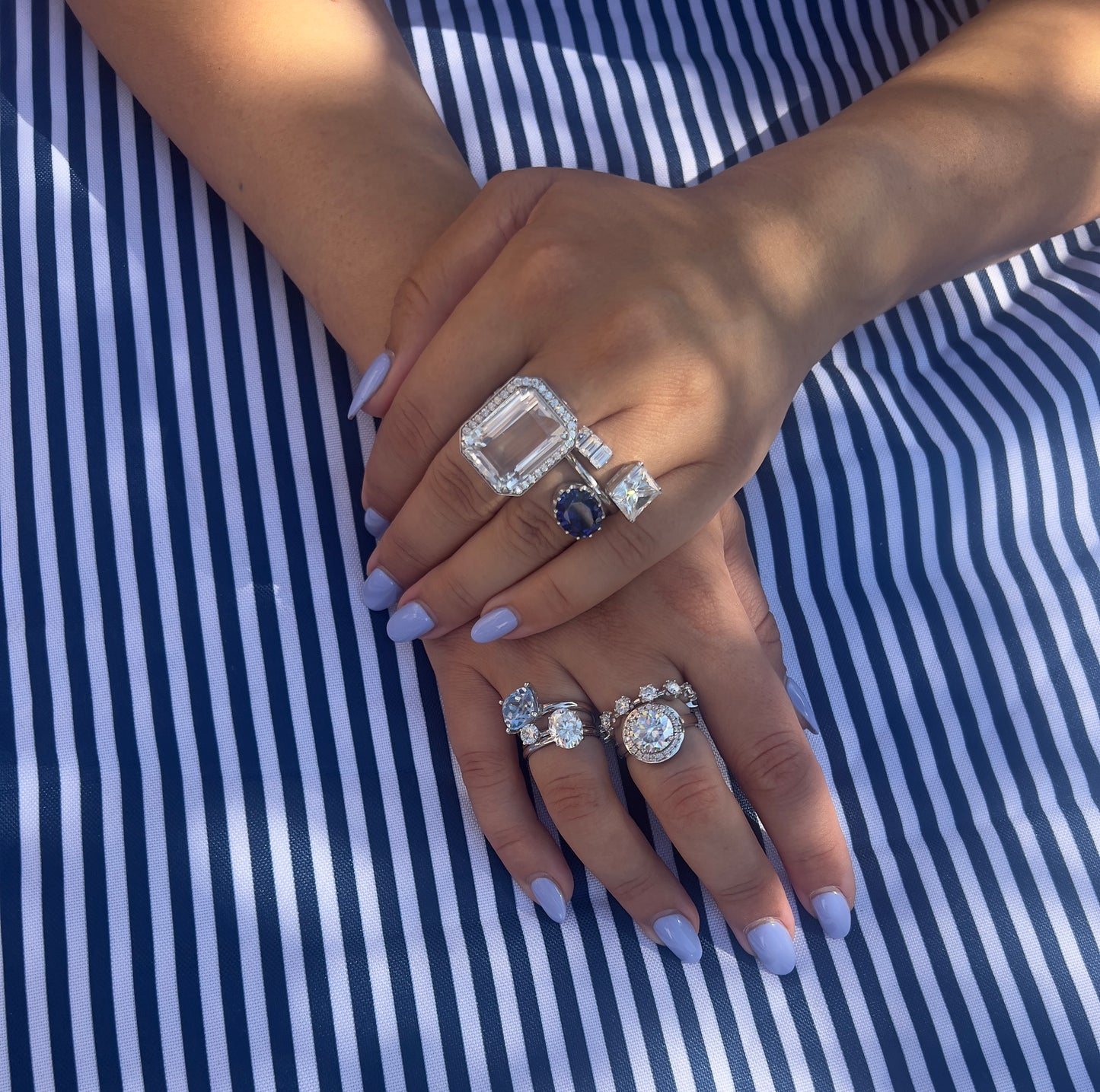 Velara Signature Ring – Light Blue Aquamarine