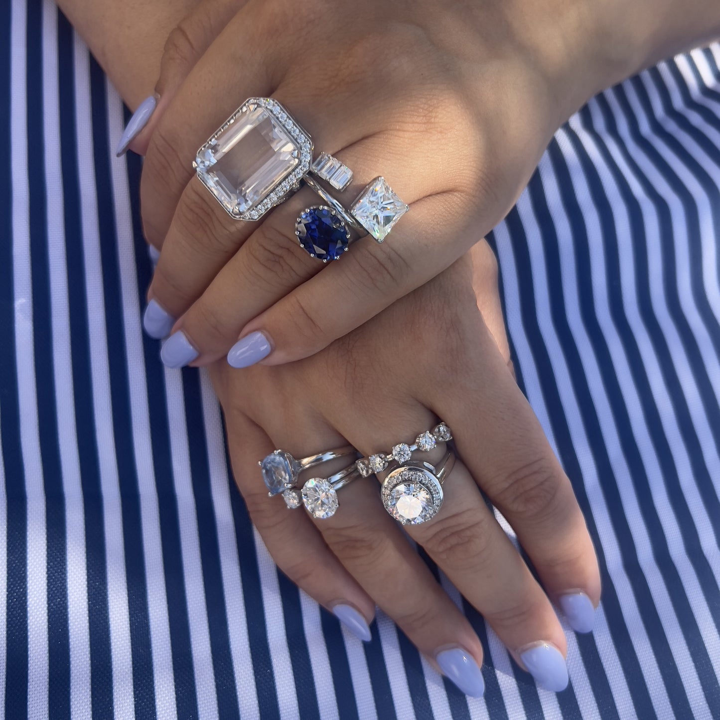 Velara Signature Ring – Light Blue Aquamarine
