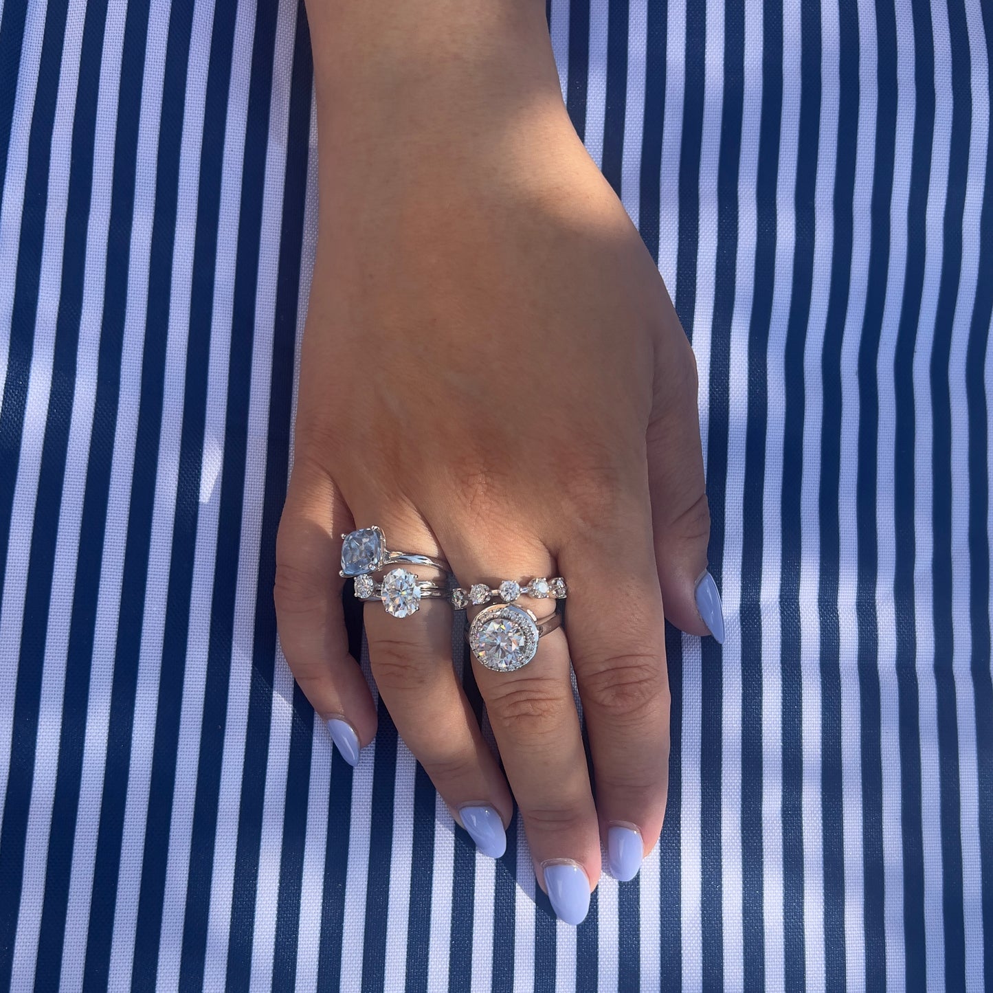 Velara Signature Ring – Light Blue Aquamarine