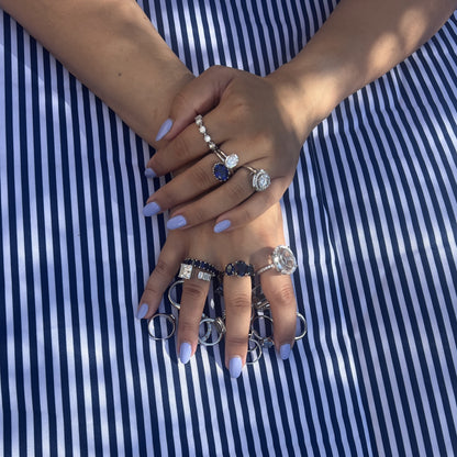 Velara Satellite Ring – Purple Amethyst