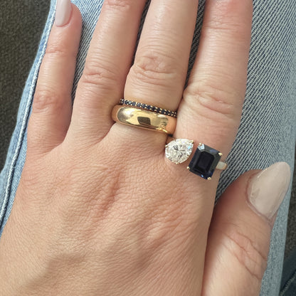 Nova Toi & Moi Ring – Purple Sapphire