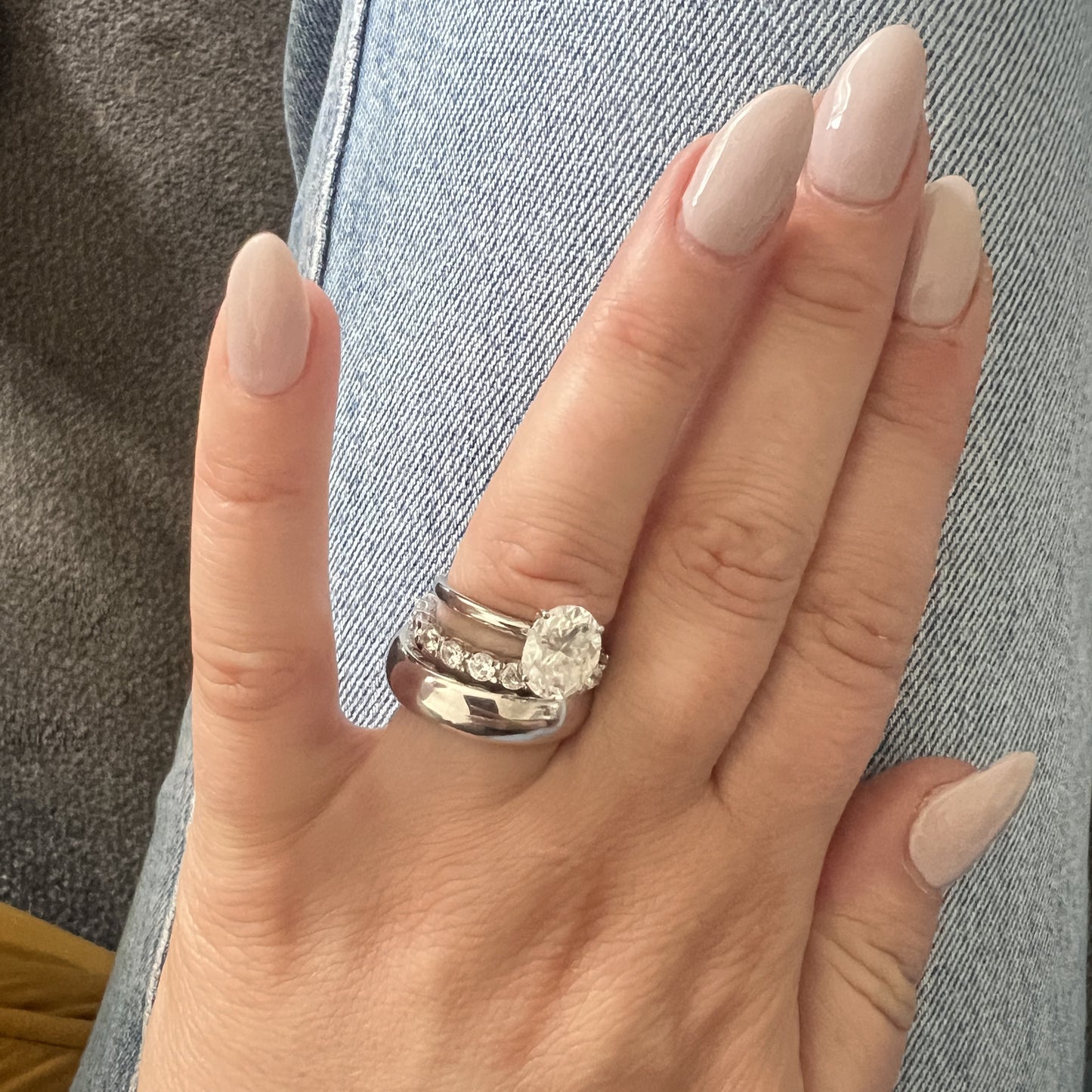 Linea Grande Ring – Light Blue Aquamarine