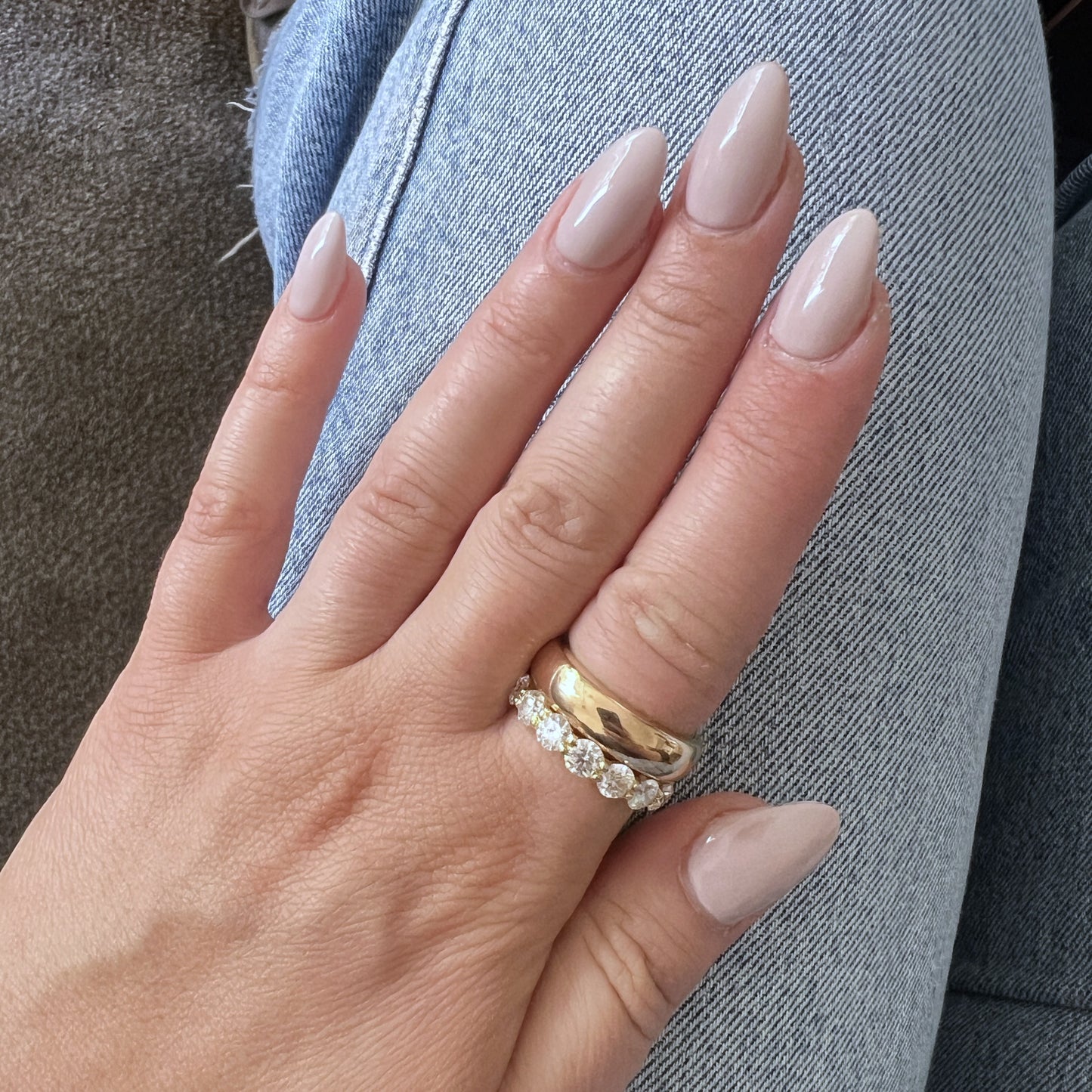 Linea Maxi Ring – Deep Red Garnet