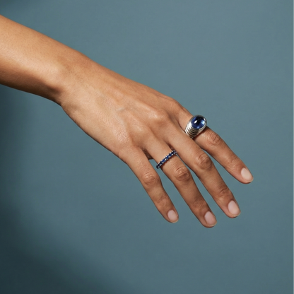 Velara Cabochon Ring – Blue Sapphire