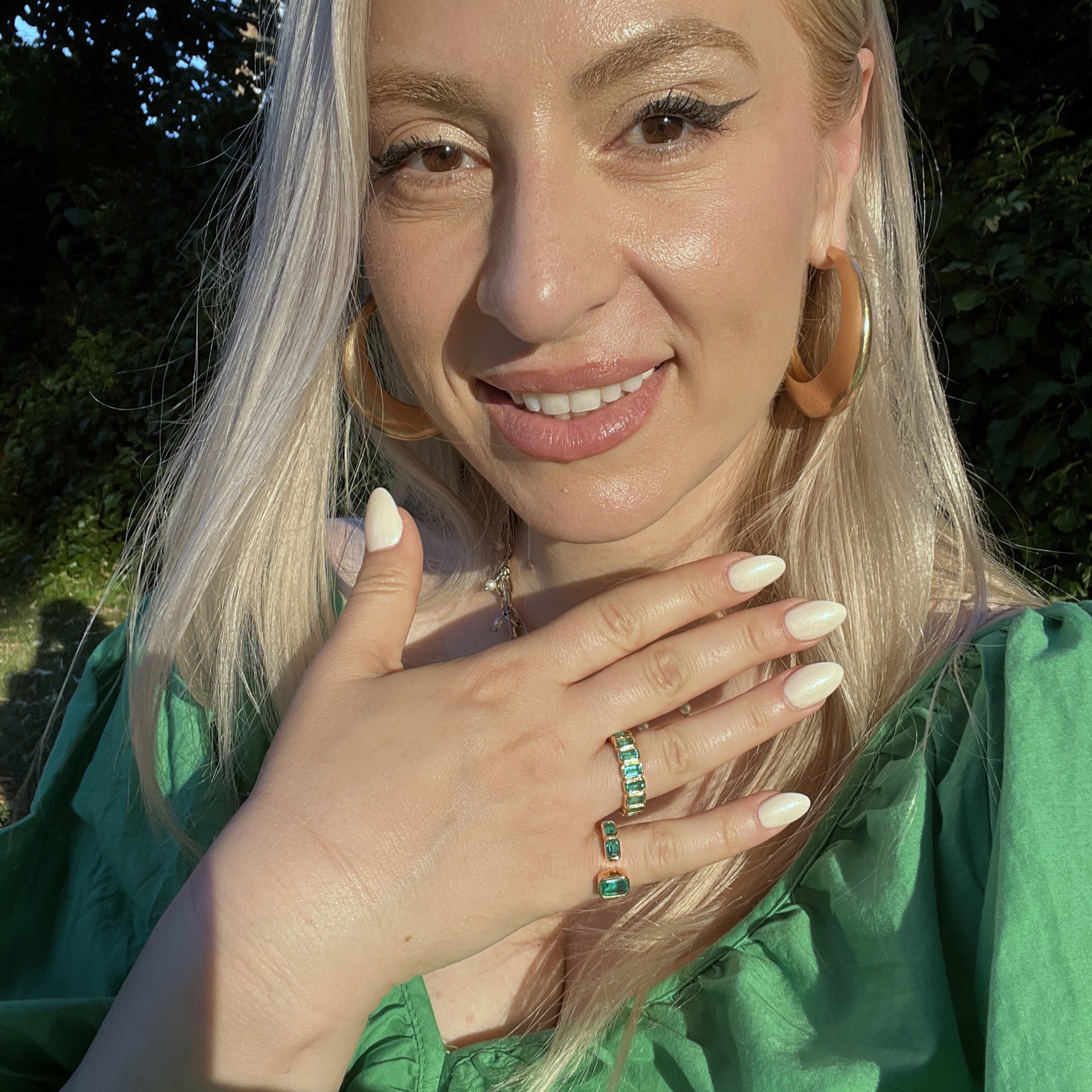 Nexus Frame Open Ring – Purple Amethyst