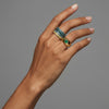 Forma Signet Ring – Colombian Green Emerald