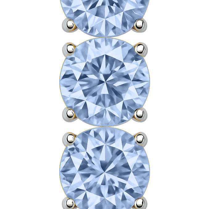 Juno Tennis Drop Earrings – Light Blue Aquamarine