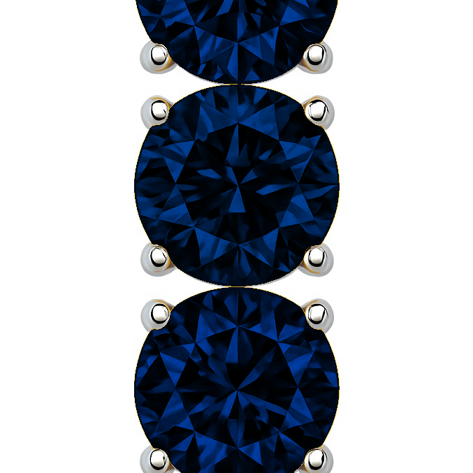 Juno Tennis Drop Earrings – Blue Sapphire