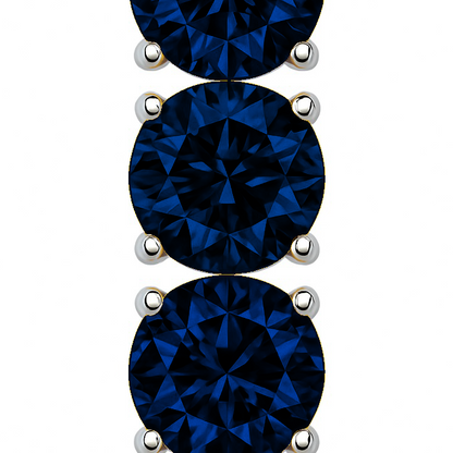 Juno Tennis Drop Earrings – Blue Sapphire