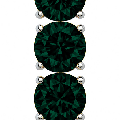 Juno Tennis Drop Earrings – Zambian Green Emerald