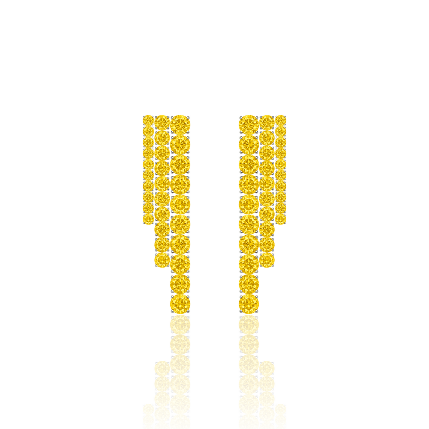Juno Tennis Cascade Earrings – Purple Amethyst