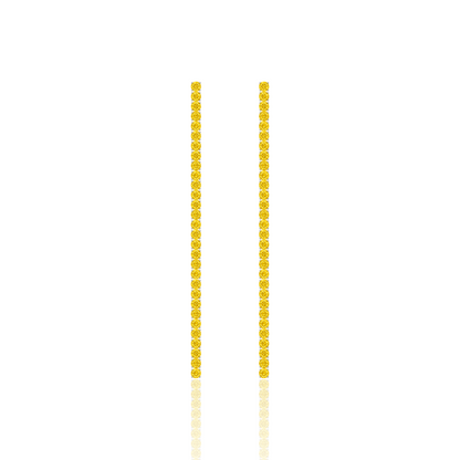 Juno Tennis Line Earrings – White Diamond