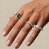 Nova Open Ring – Colombian Green Emerald