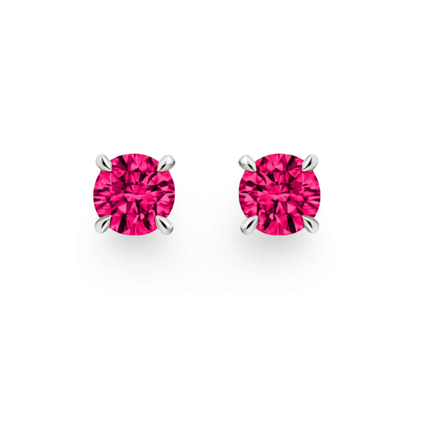 Juno Grande Stud Earrings – Red Ruby